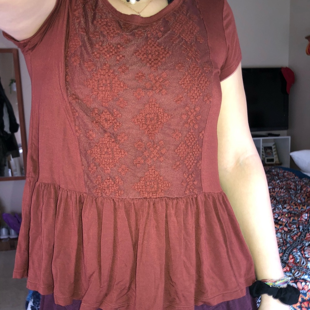 American eagle peplum shirt